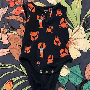Lobster onesie sleeveless new